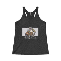 The Bulldogzer Women's Tri-Blend Racerback Tank