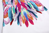 Boho Feathered Summer Dress