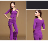 Modern Style V2 - Open Belly Top, Belt, And Pants Dance Set