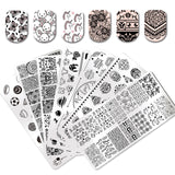 Stamping Template #2 - Mixed Art Theme | 6 Patterns To Choose From!